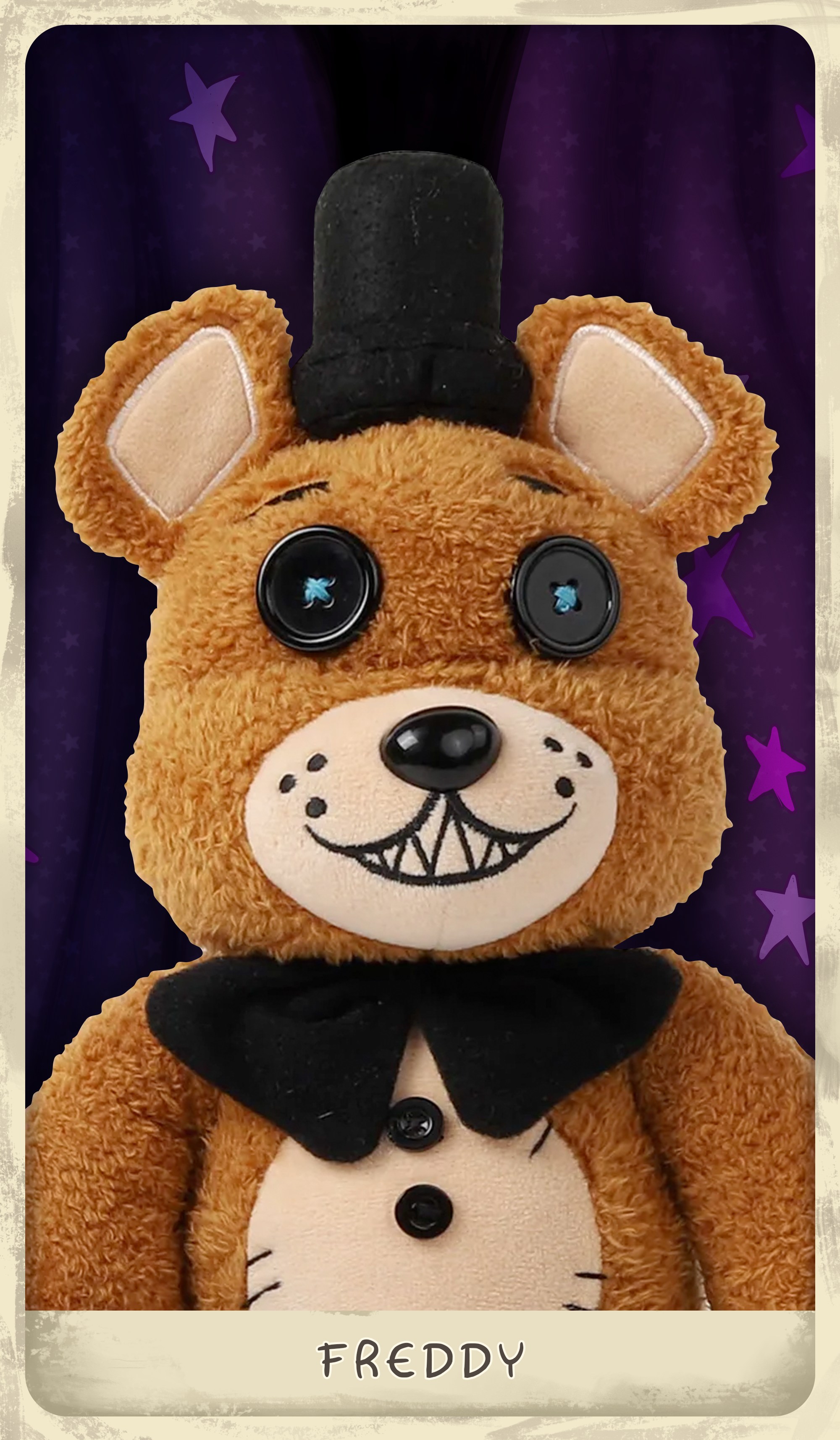 Five Night at Freddy's 10 Bear's Pizza Plush Brown Red Purple Freddy