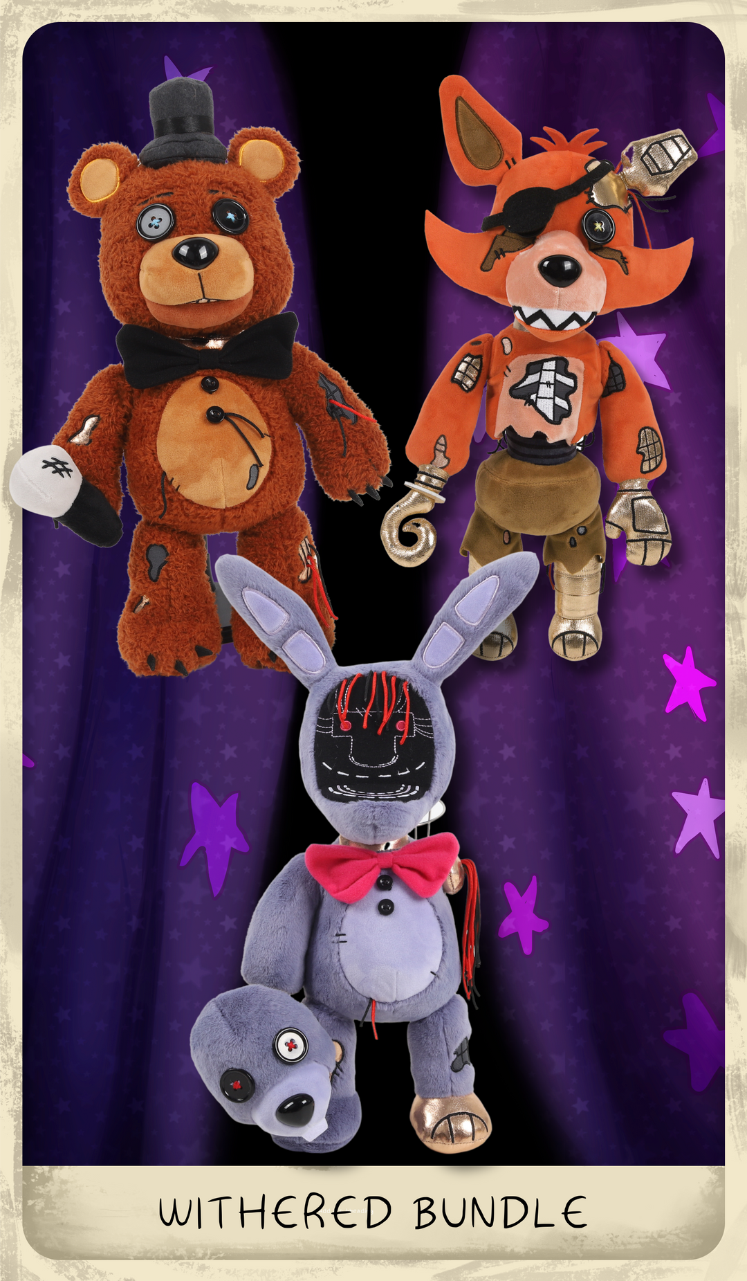 Withered hot sale fnaf plushies