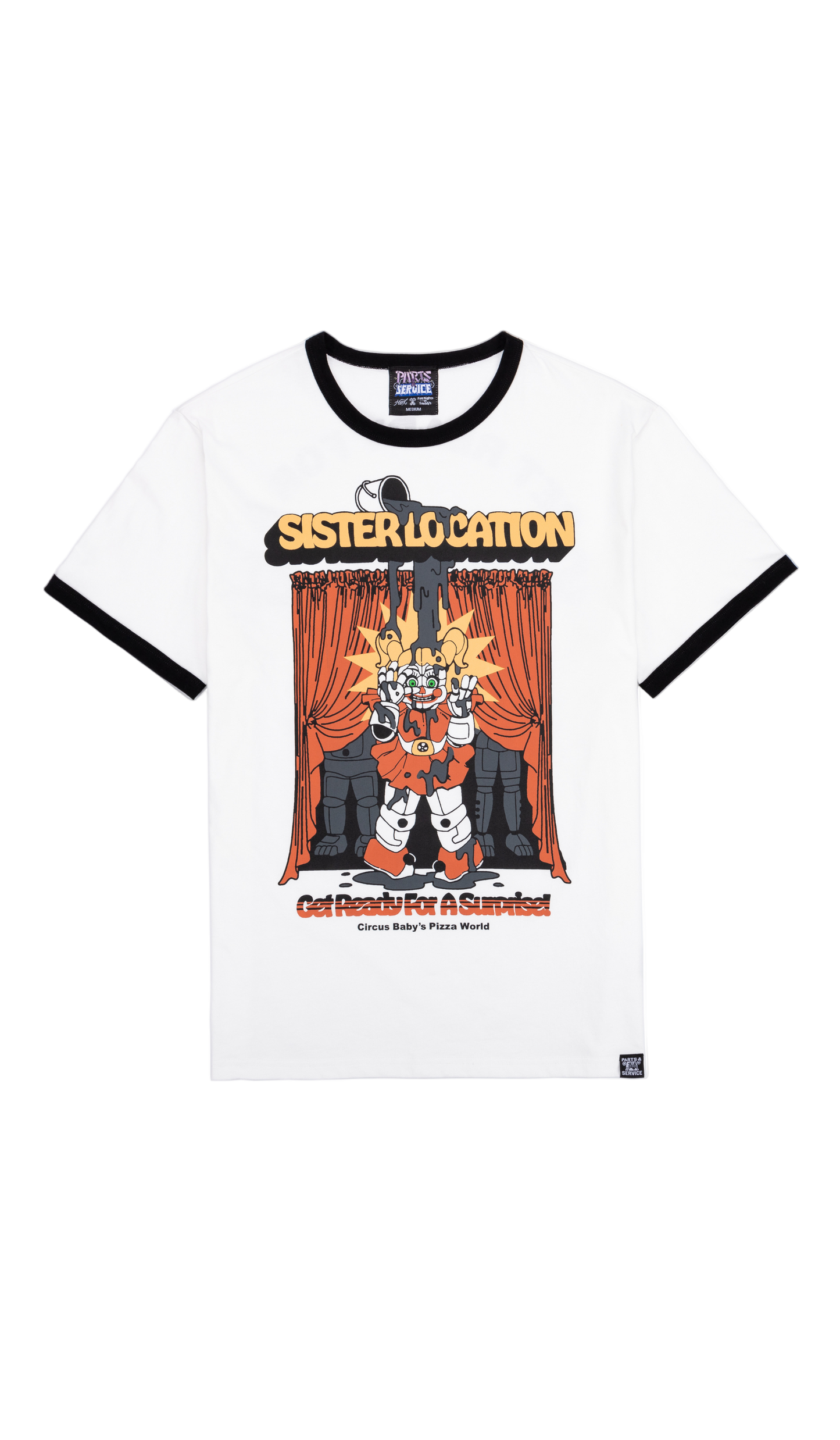 Sister Location Ringer Tee - White