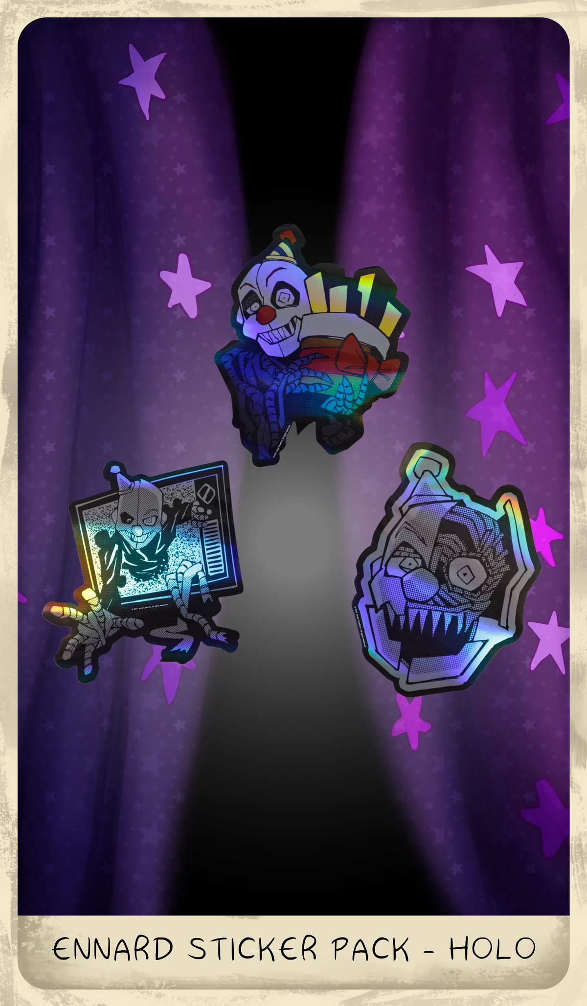 Ennard Sticker Pack - Holographic – HEX SHOP