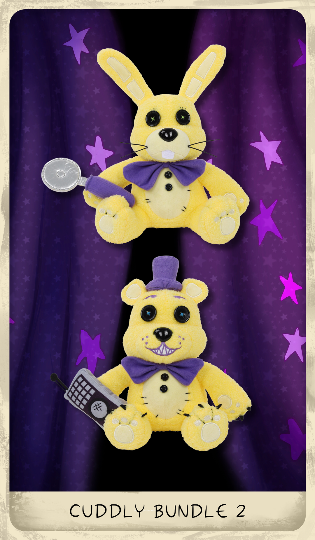 Hex x FNaF Wave 2 Cuddly Plush Bundle HEX SHOP