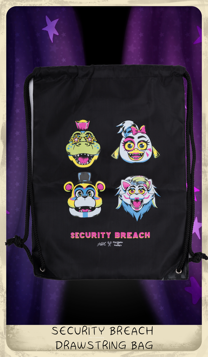 Security Breach Drawstring Bag