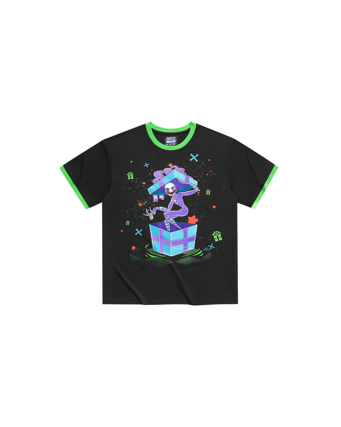 Blacklight Puppet T-Shirt - Green/Black