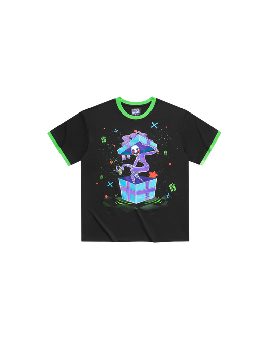 HEX x FNaF BTS Blacklight Puppet T-Shirt - Green/Black