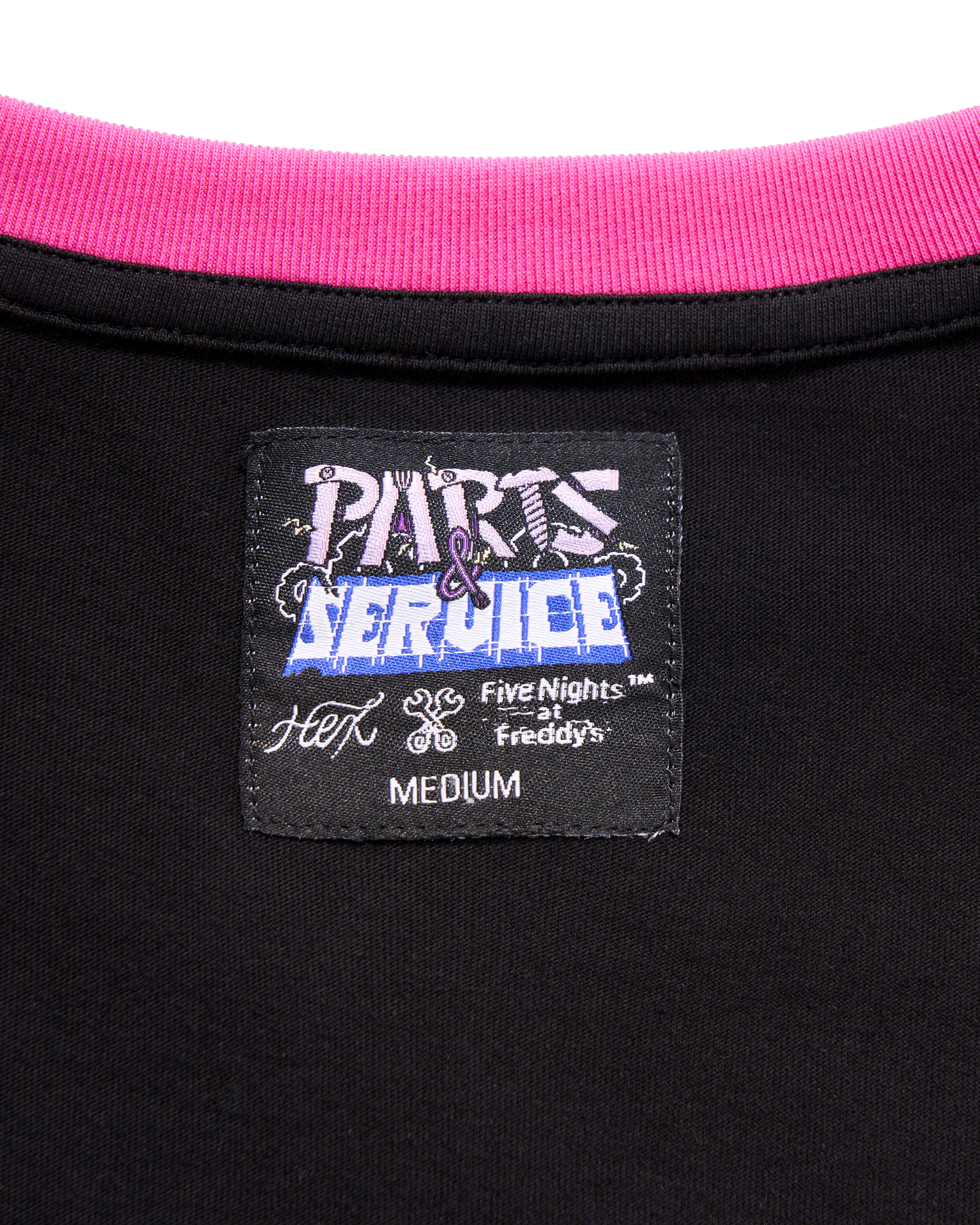 HEX x FNaF BTS Blacklight Mangle T-Shirt - Pink/Black