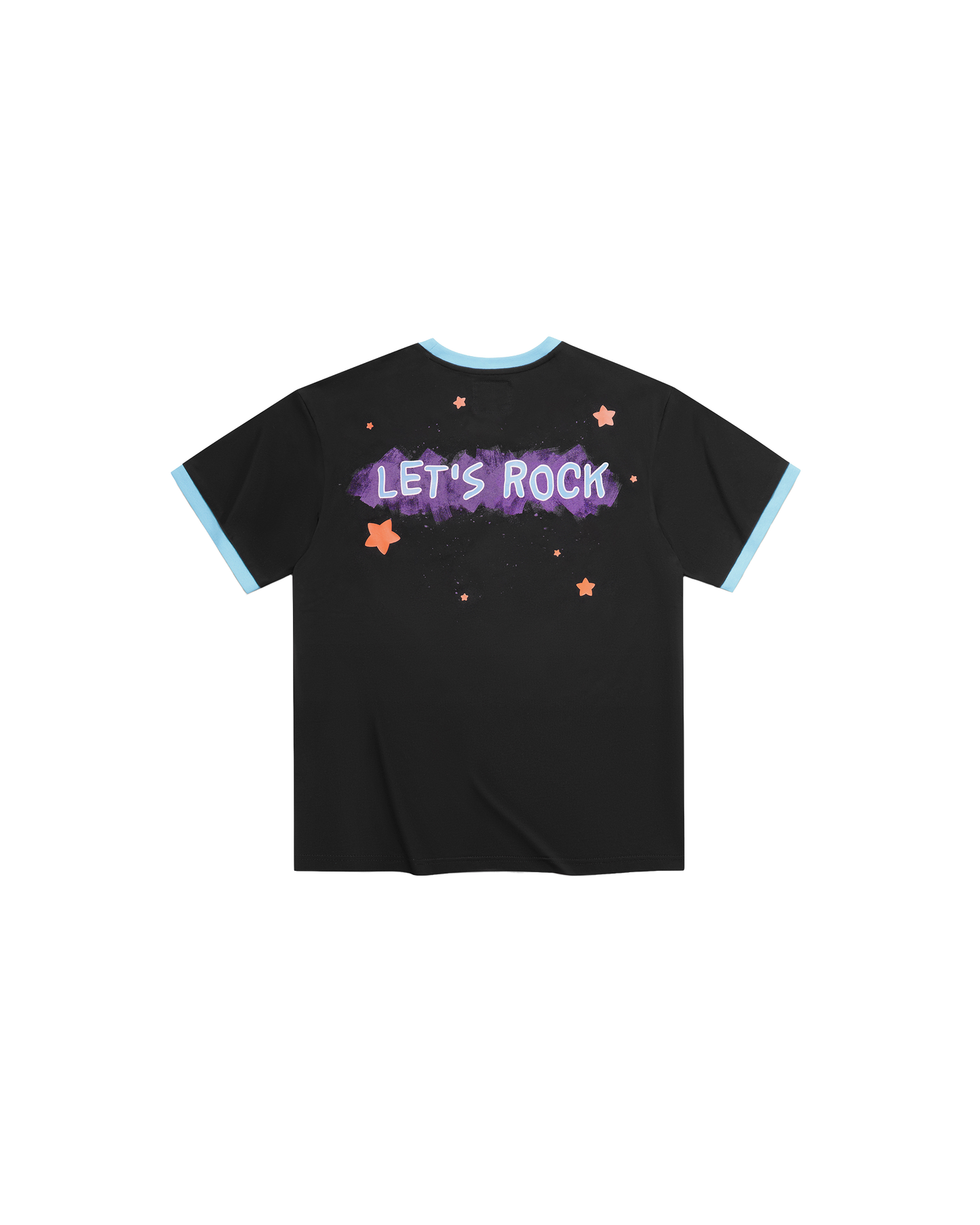 Blacklight Bonnie T-Shirt - Lt Blue/Black