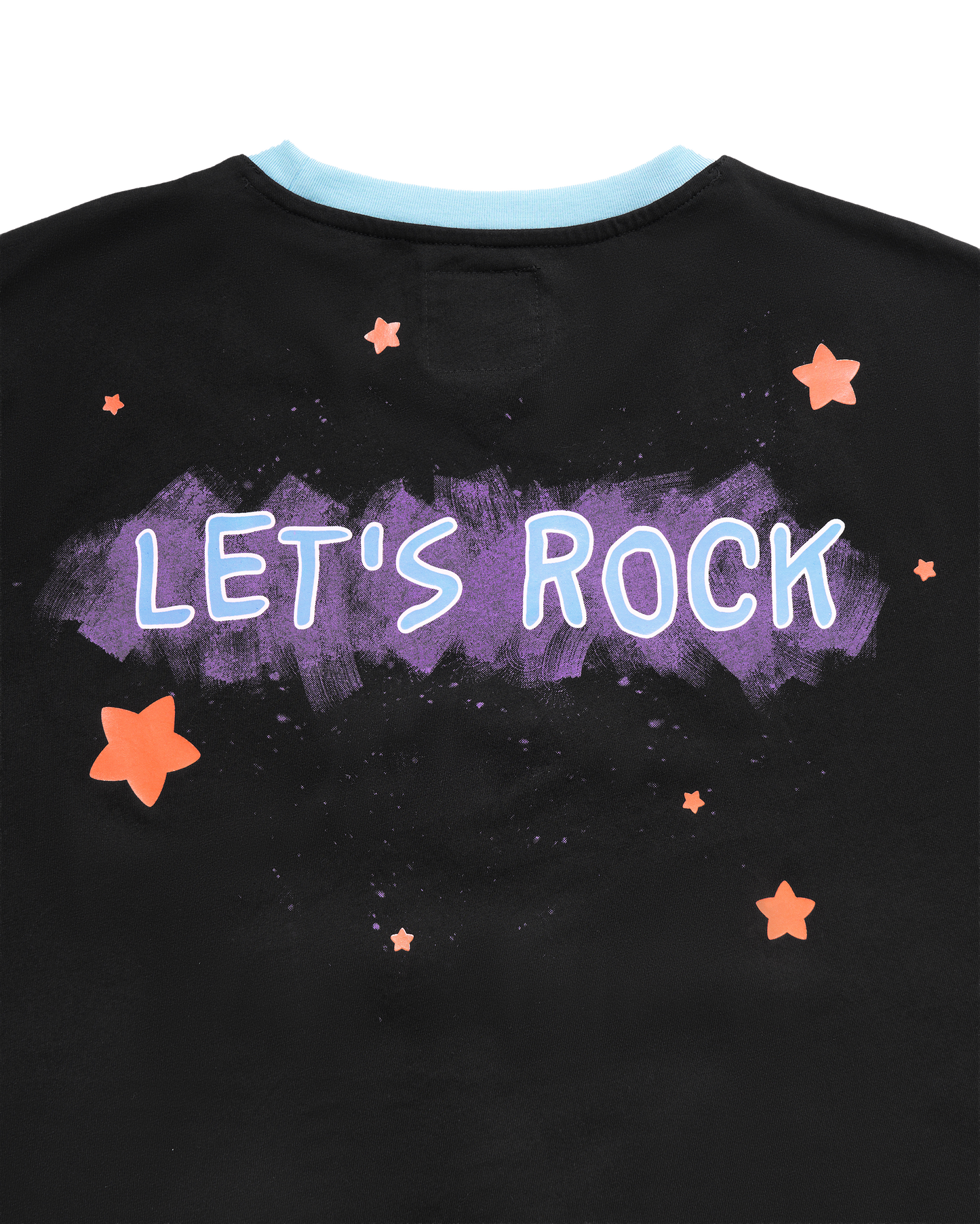 Blacklight Bonnie T-Shirt - Lt Blue/Black