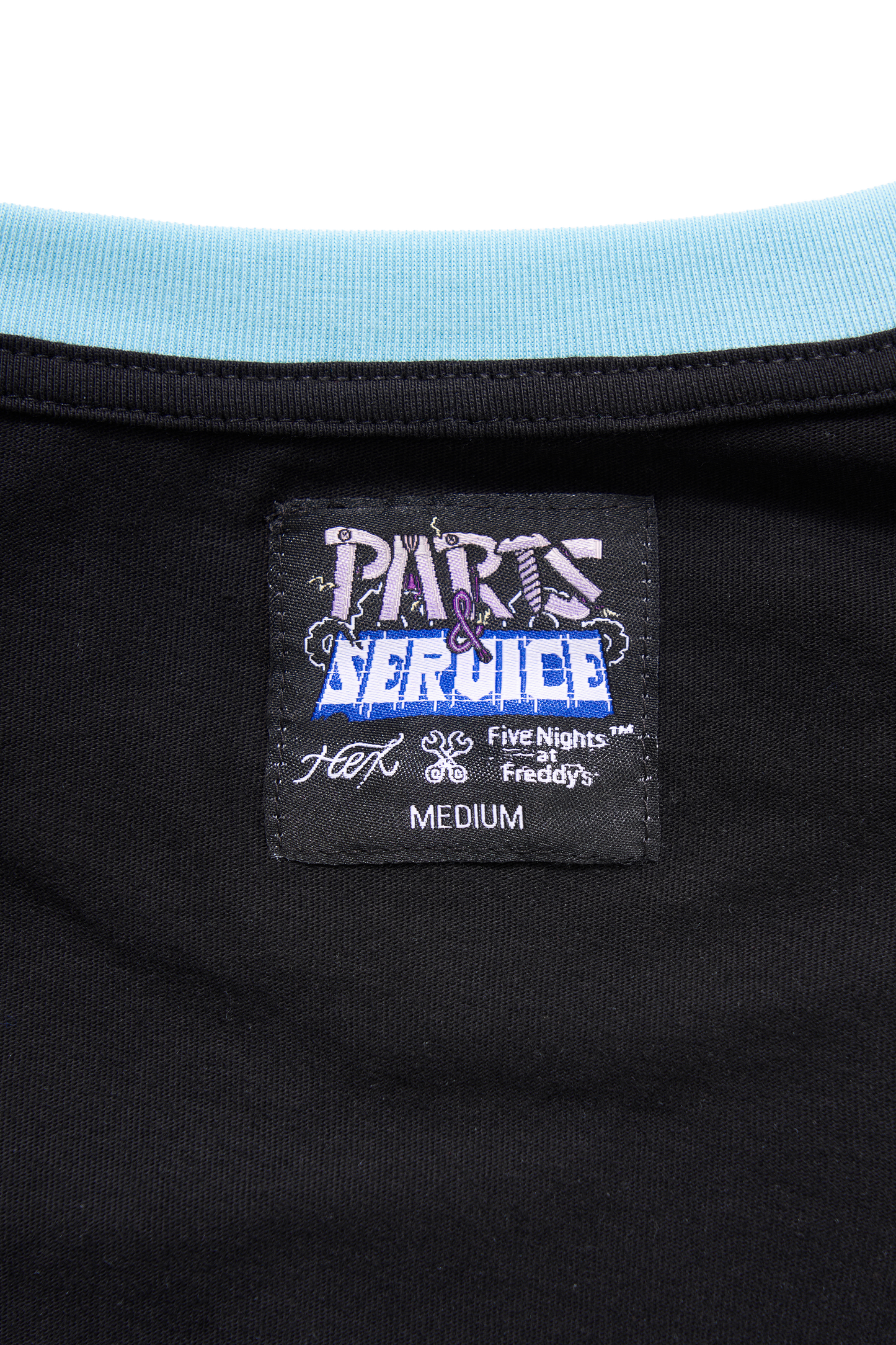 Blacklight Bonnie T-Shirt - Lt Blue/Black