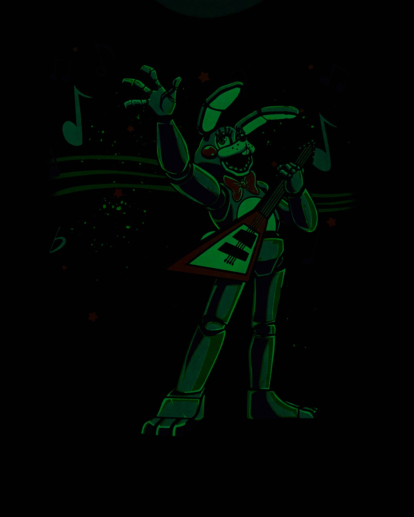 Blacklight Bonnie T-Shirt - Lt Blue/Black