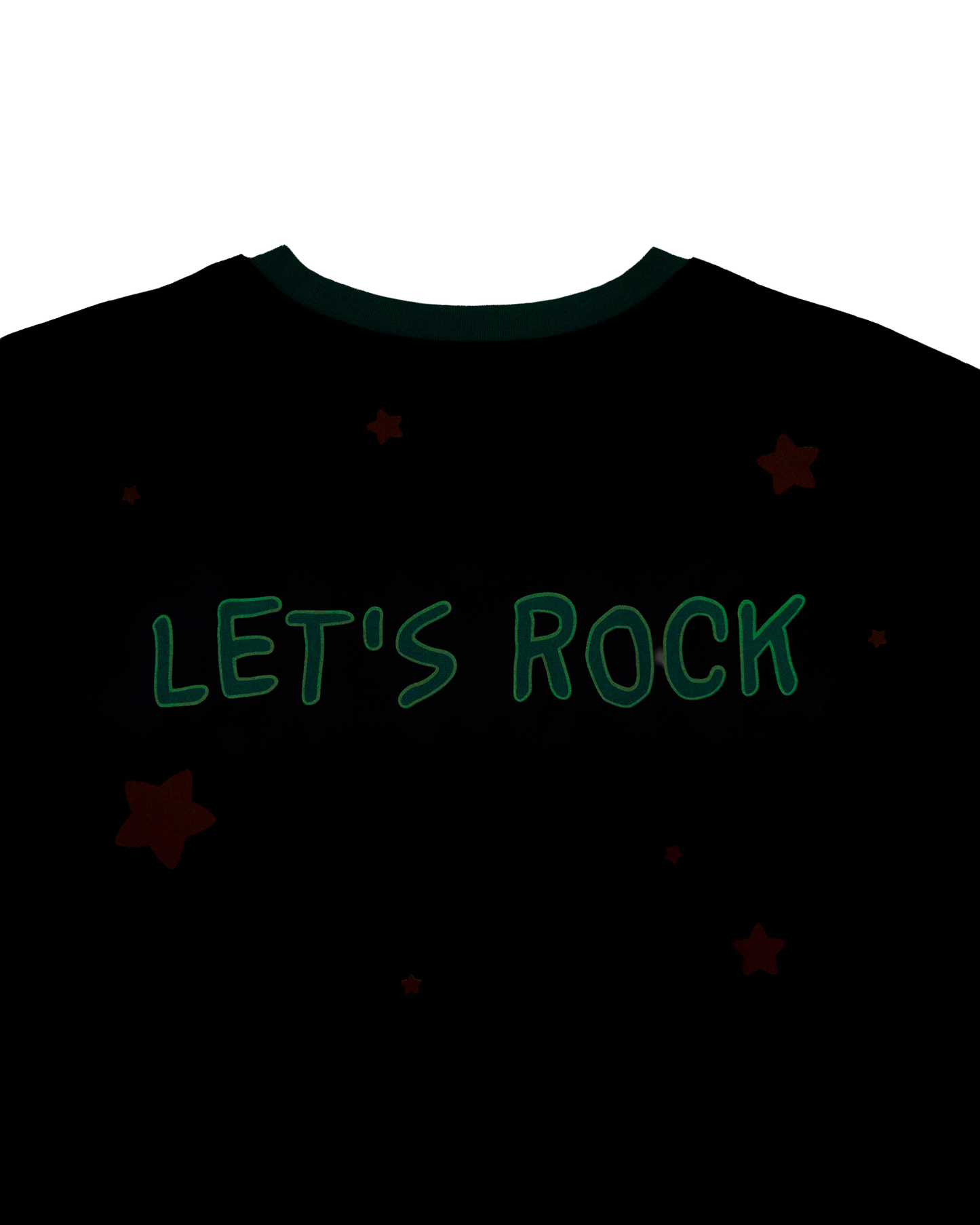 Blacklight Bonnie T-Shirt - Lt Blue/Black