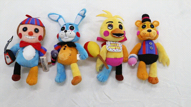 Hex x FNaF Toy Collection Plush Bundle