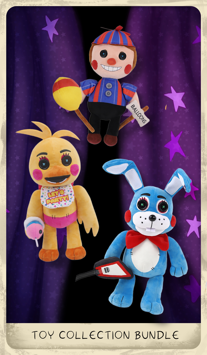 Hex x FNaF Toy Collection Plush Bundle