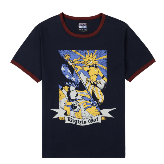 Lights Out Ringer Tee