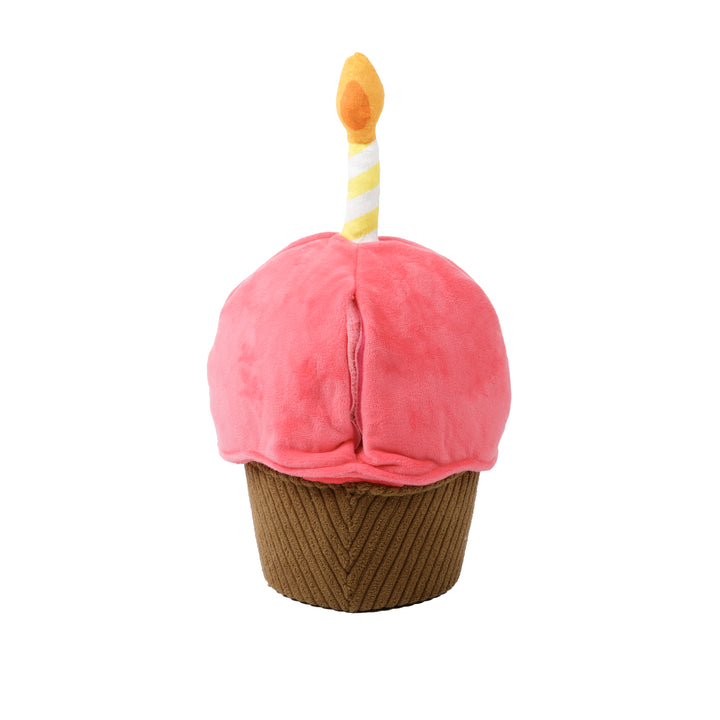 Mr. Cupcake Plush with Glowing Candle