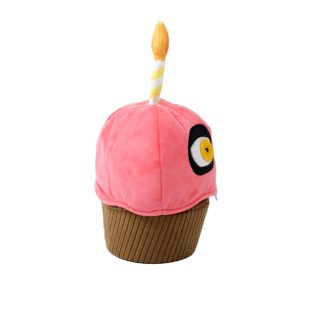 Mr. Cupcake Plush with Glowing Candle