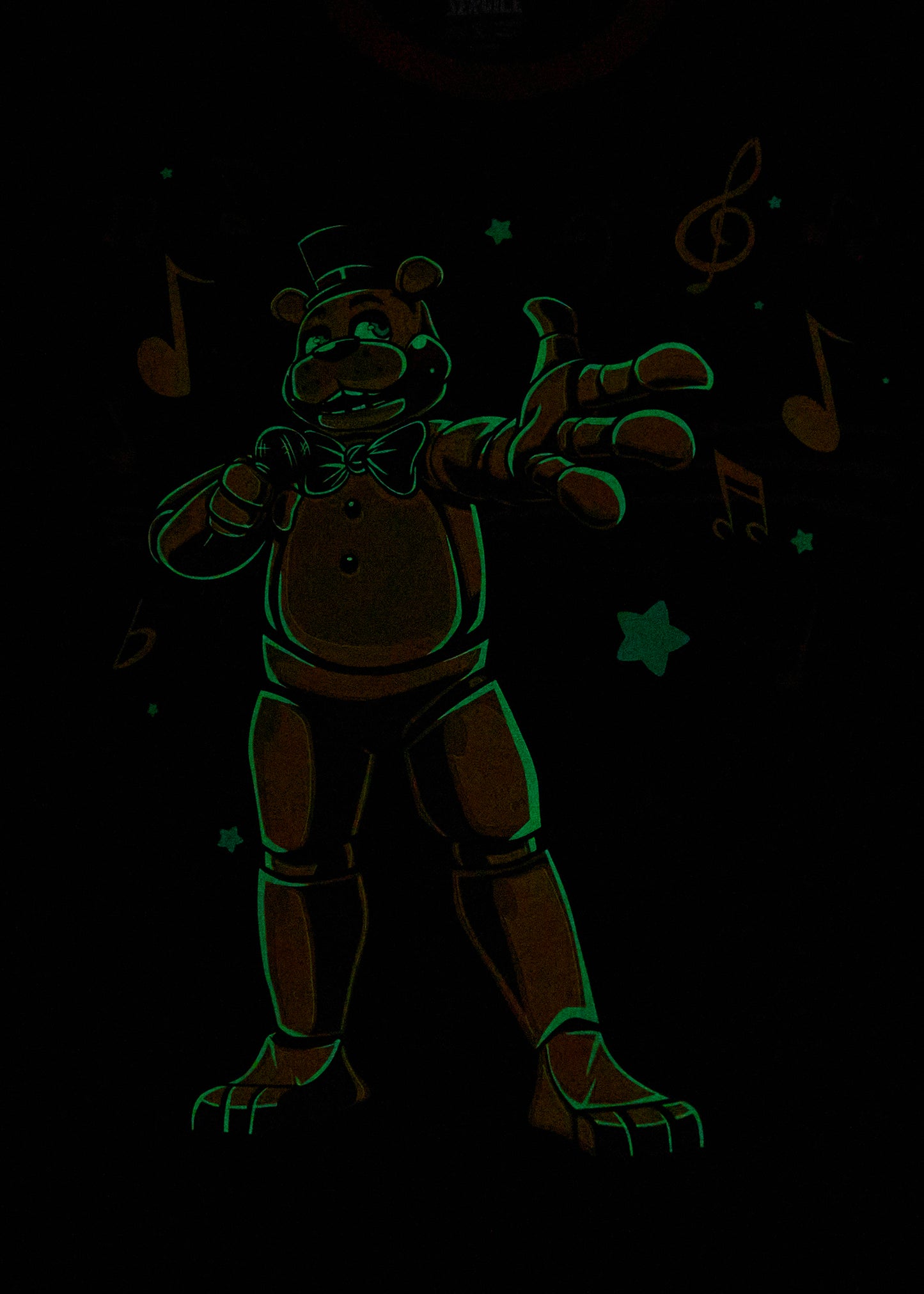 Blacklight Freddy T-Shirt - Red/Black