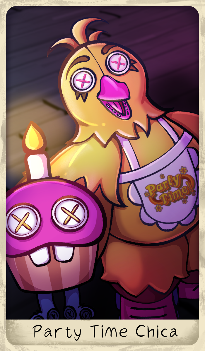 HEX x FNaF Secret of the Mimic 2 Chica's Party World Sitting Plush
