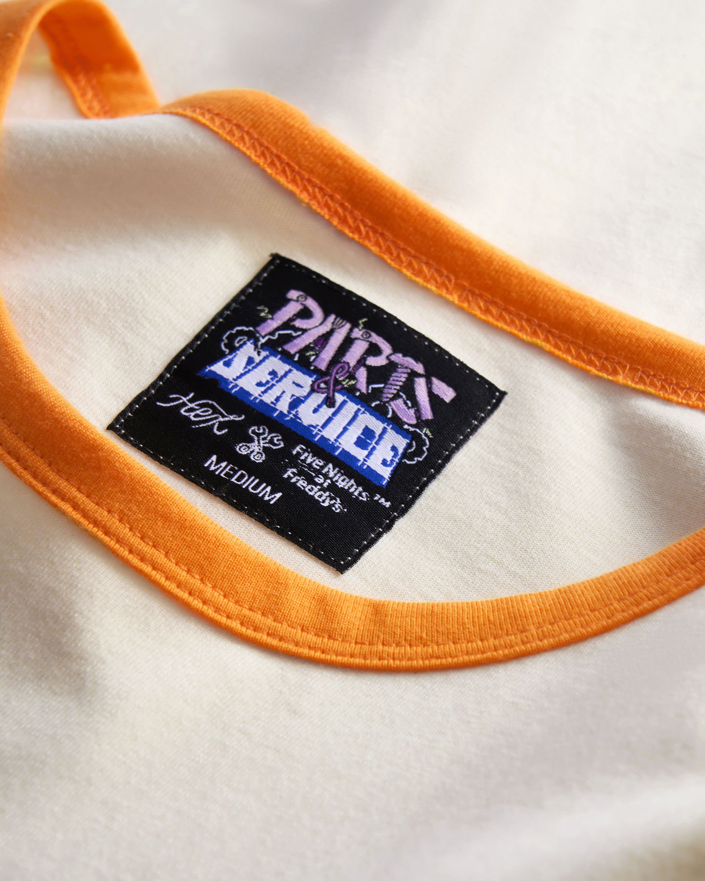 HEX x FNaF Secret of the Mimic 2 Murray's Costume Manor Ringer T-Shirt - Ivory