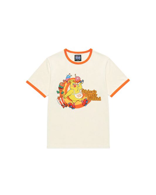 HEX x FNaF Secret of the Mimic 2 Chica's Party World Ringer T-Shirt