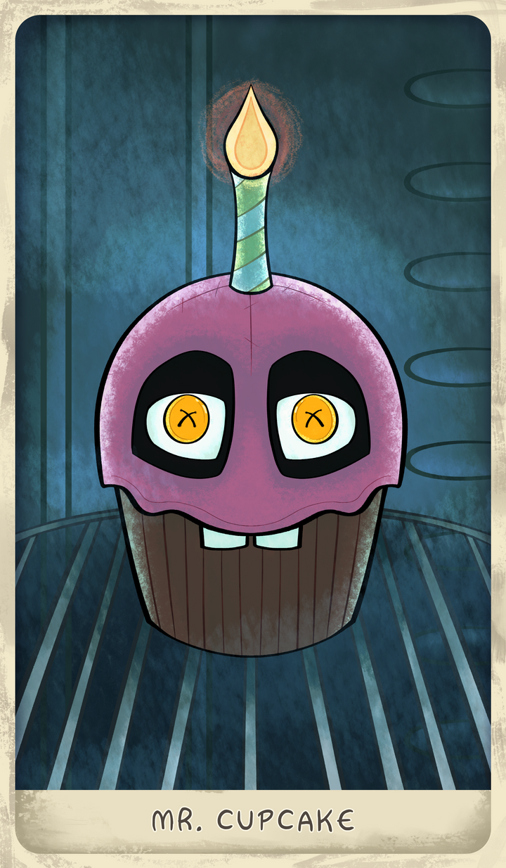 Mr. Cupcake Plush with Glowing Candle